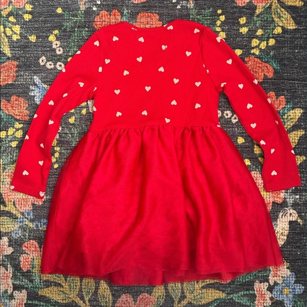 Old Navy Toddler Red & Pink Hearts Tulle Dress, Size 2T